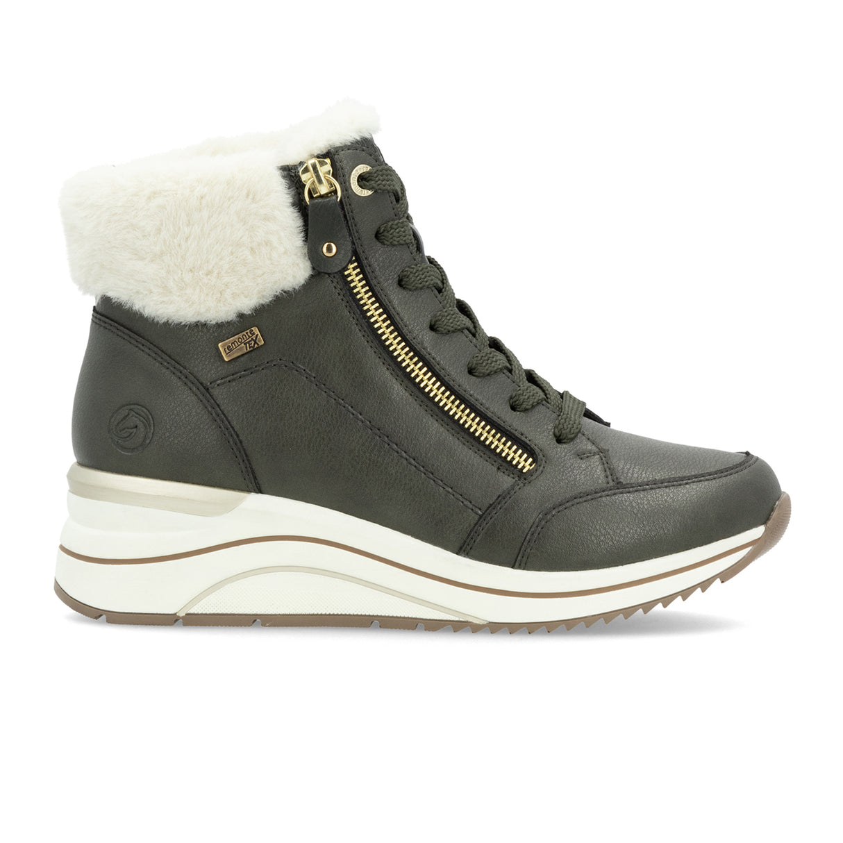Remonte Eleni D0T77 Sneaker Boot (Women) - Leaf/Cotton Boots - Casual - Mid - The Heel Shoe Fitters