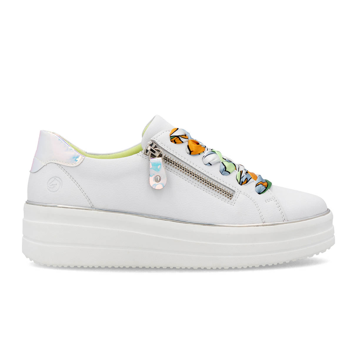 Remonte Julika 06 Sneaker (Women) - Weiss/Silber Multi Athletic - Casual - Lace Up - The Heel Shoe Fitters