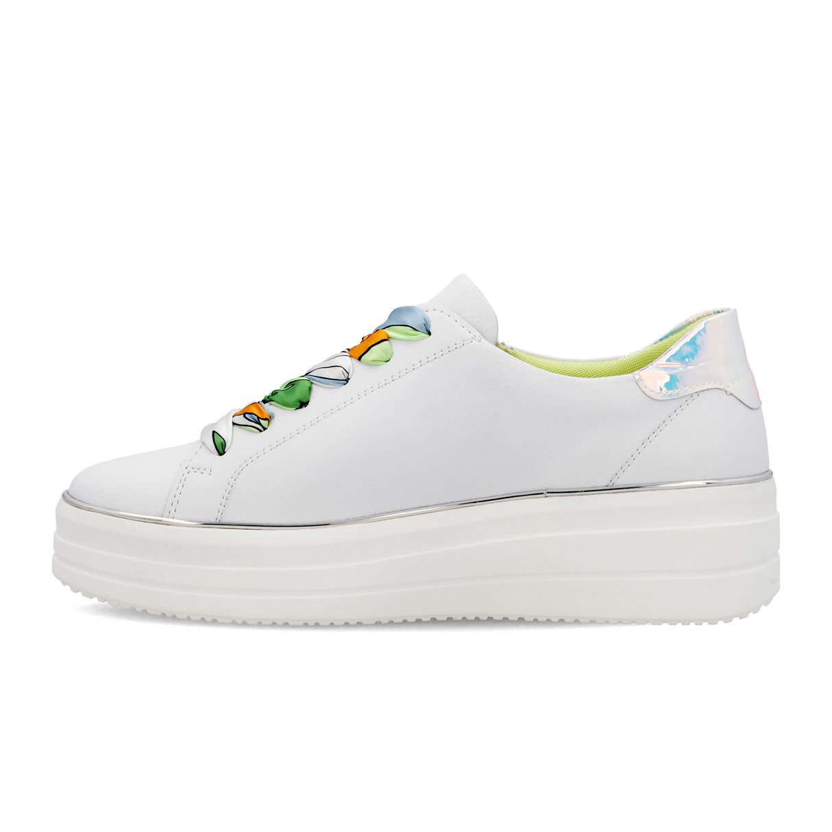 Remonte Julika 06 Sneaker (Women) - Weiss/Silber Multi Athletic - Casual - Lace Up - The Heel Shoe Fitters