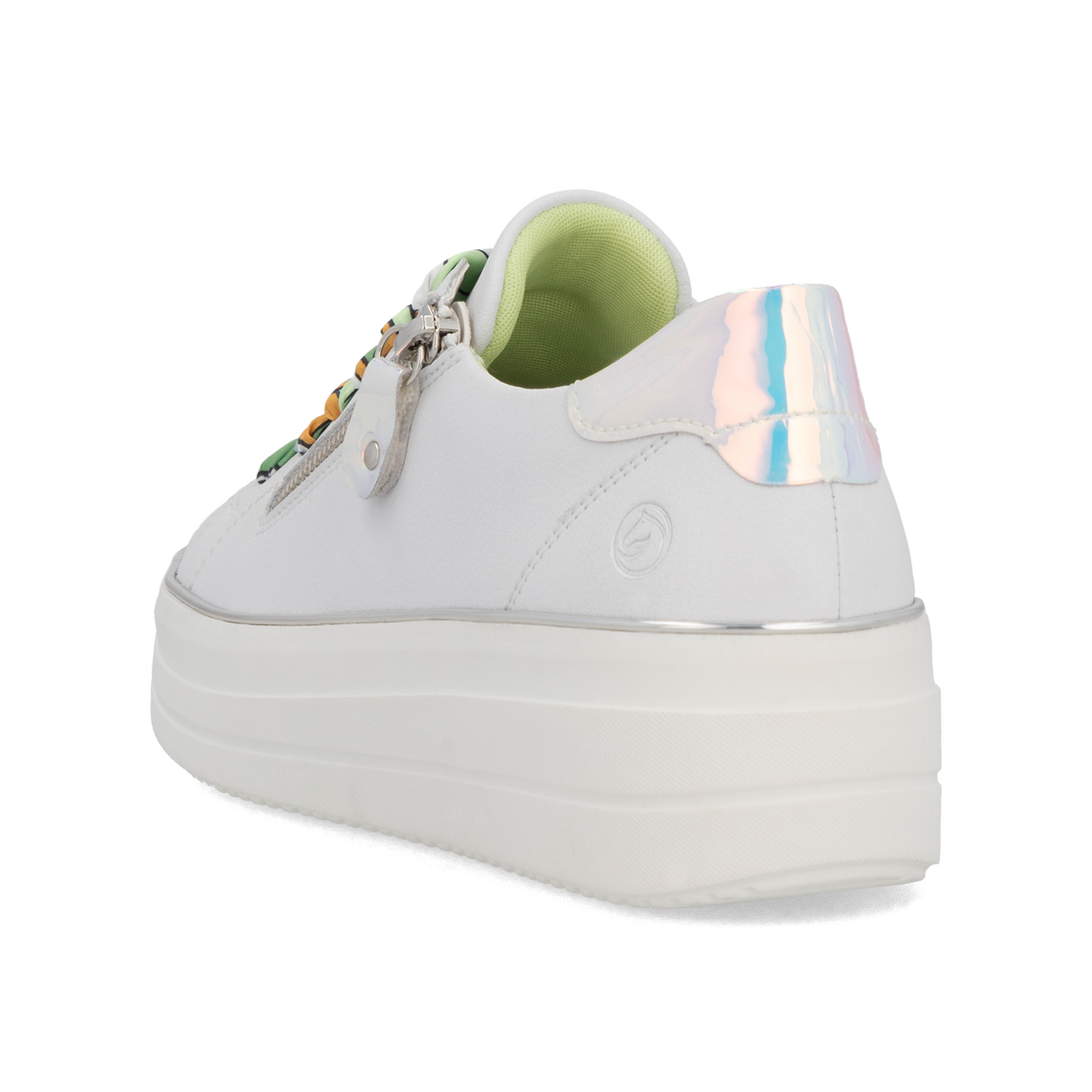 Remonte Julika 06 Sneaker (Women) - Weiss/Silber Multi Athletic - Casual - Lace Up - The Heel Shoe Fitters