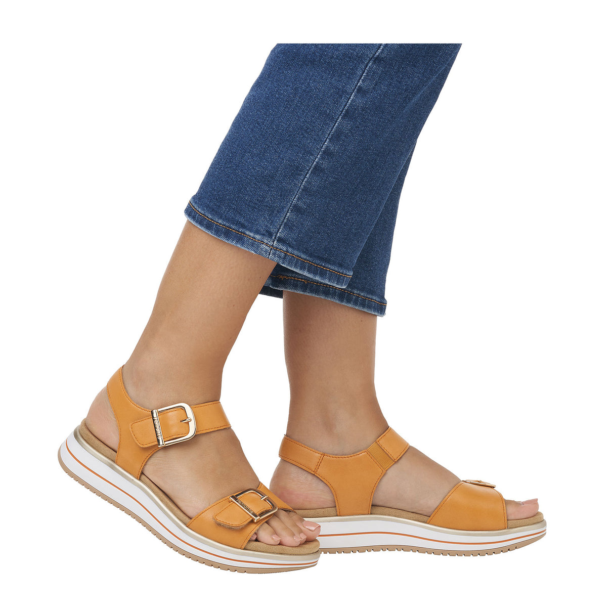 Remonte Jocelyn D1J51-38 Backstrap Sandal (Women) - Mandarin Lugano Sandal - Backstrap - The Heel Shoe Fitters