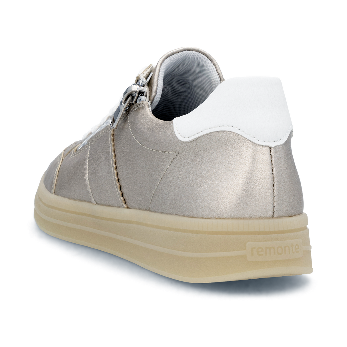 Remonte Demi D2C02 Sneaker (Women) - Pale Gold/White/Lonora Athletic - Casual - Lace Up - The Heel Shoe Fitters