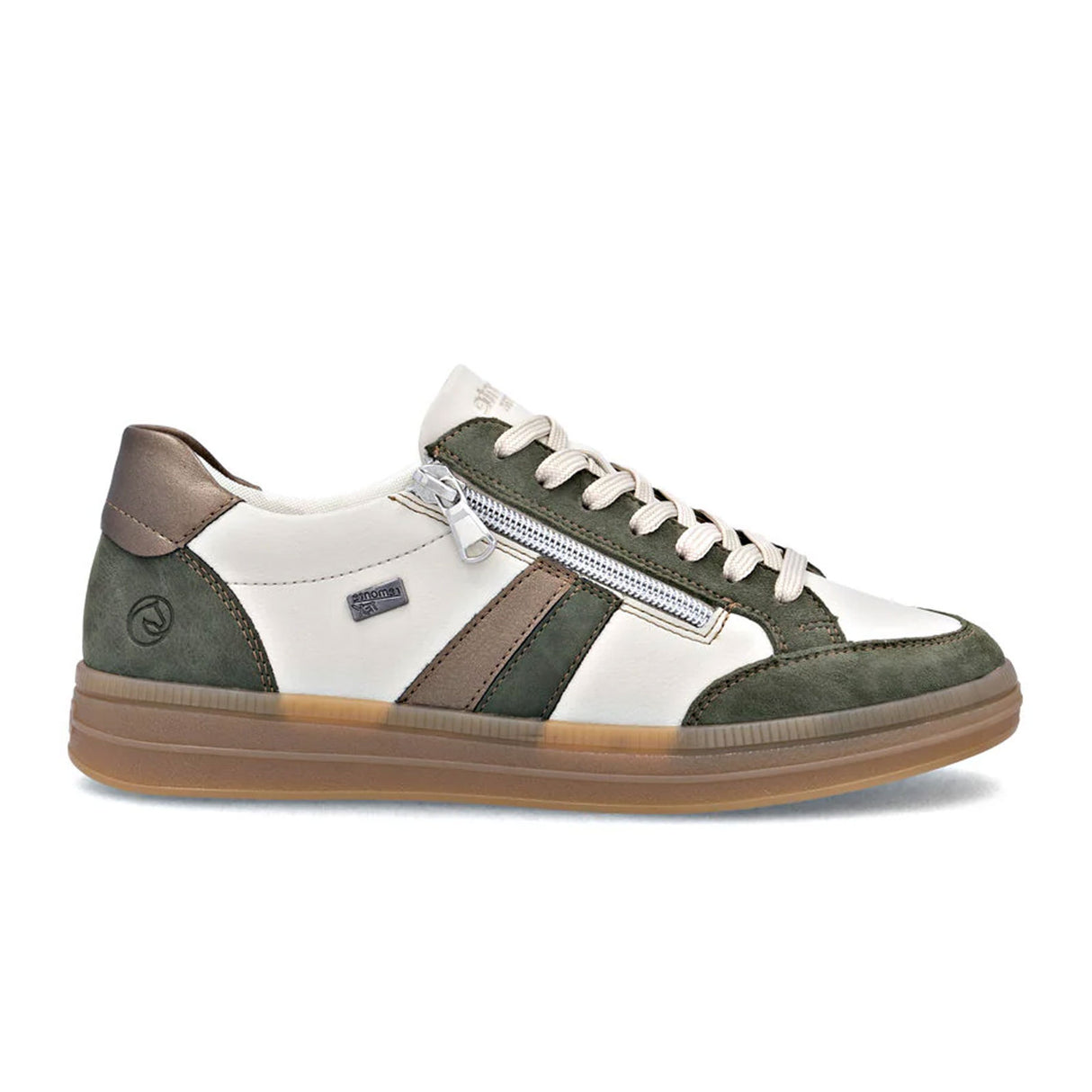 Remonte D2C04 Demi Sneaker (Women) - Moor/Cotton/Bronze Athletic - Casual - Lace Up - The Heel Shoe Fitters