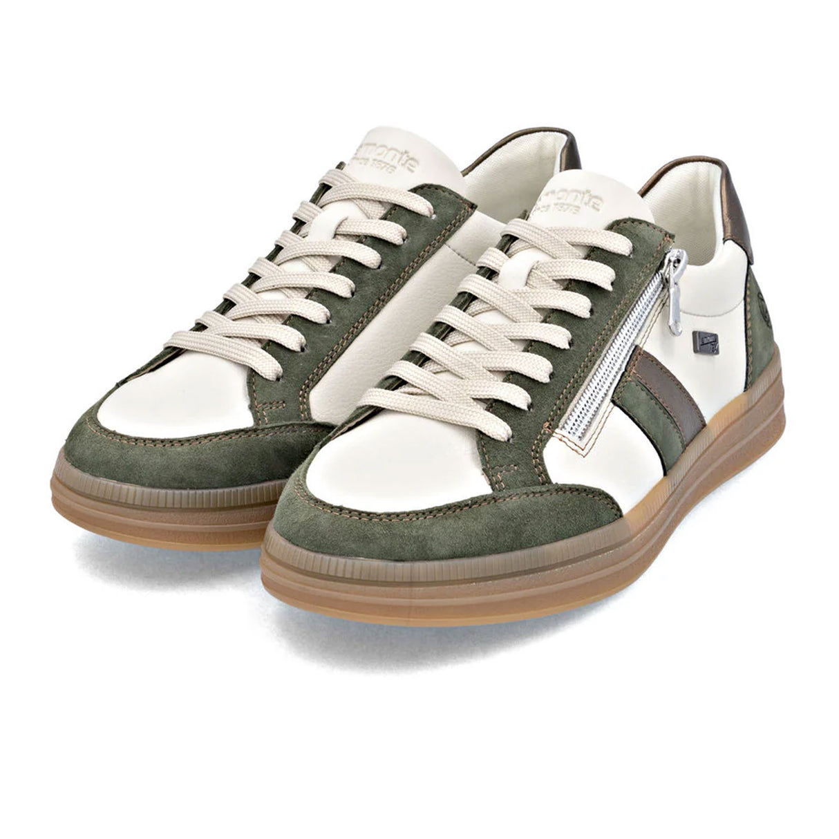 Remonte D2C04 Demi Sneaker (Women) - Moor/Cotton/Bronze Athletic - Casual - Lace Up - The Heel Shoe Fitters