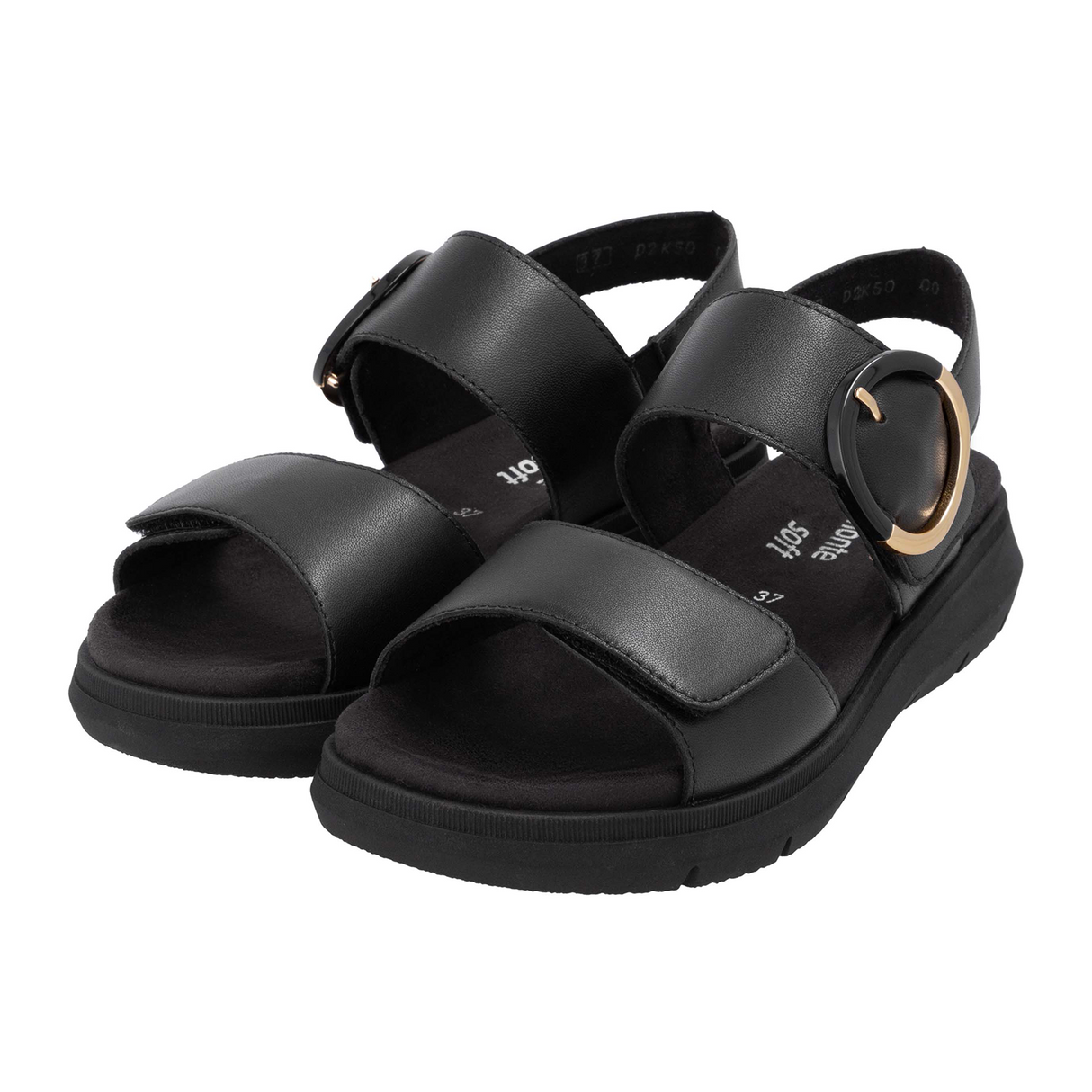 Remonte Jocelyn 50 Backstrap Sandal (Women) - Black Sandal - Backstrap - The Heel Shoe Fitters