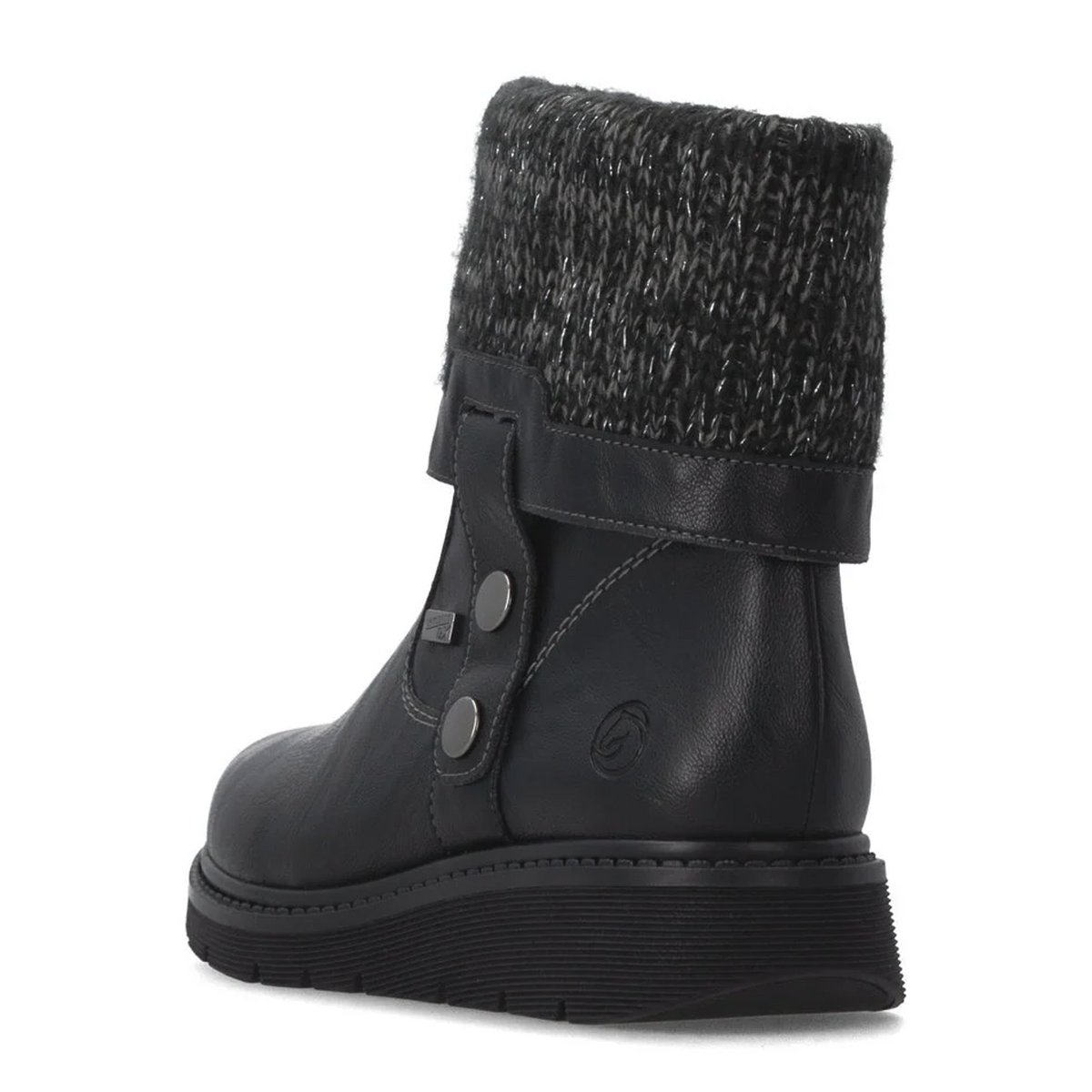 Remonte Marisol 76 Boot (Women) - Schwarz/Granit-Silber Boots - Casual - Low - The Heel Shoe Fitters
