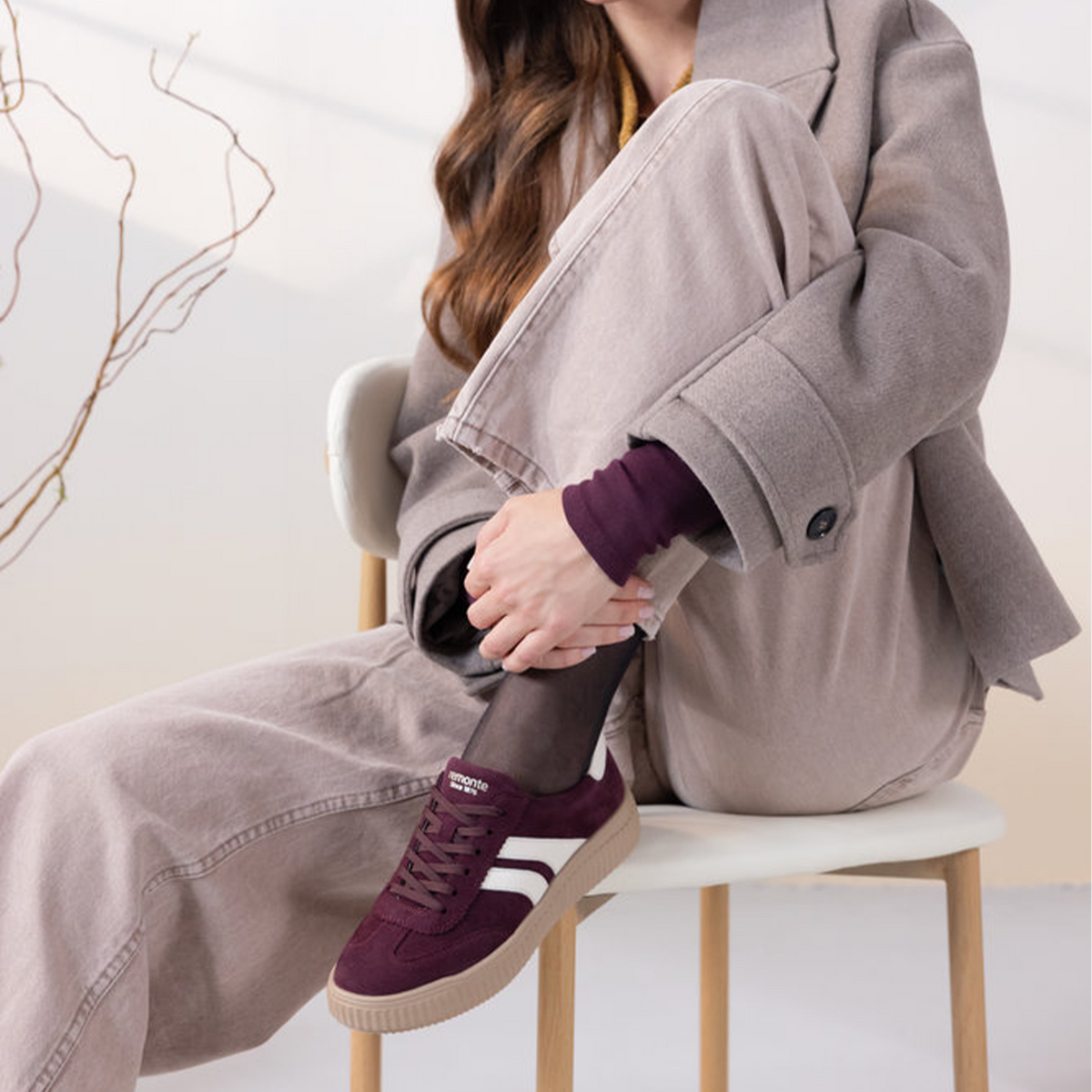 Remonte Levke D3E00 Sneaker (Women) - Brombeer/Cotton