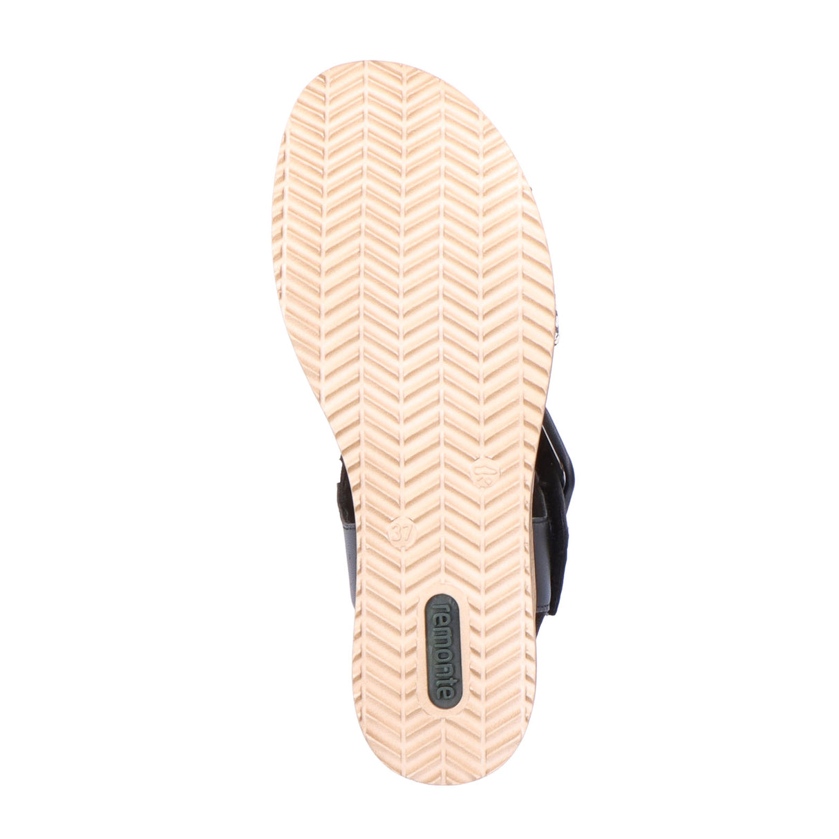 Remonte Jerilyn D6453-01 Wedge Sandal (Women) - Schwarz-Crema/Schwarz Siradial Lugano Sandal - Heel/Wedge - The Heel Shoe Fitters