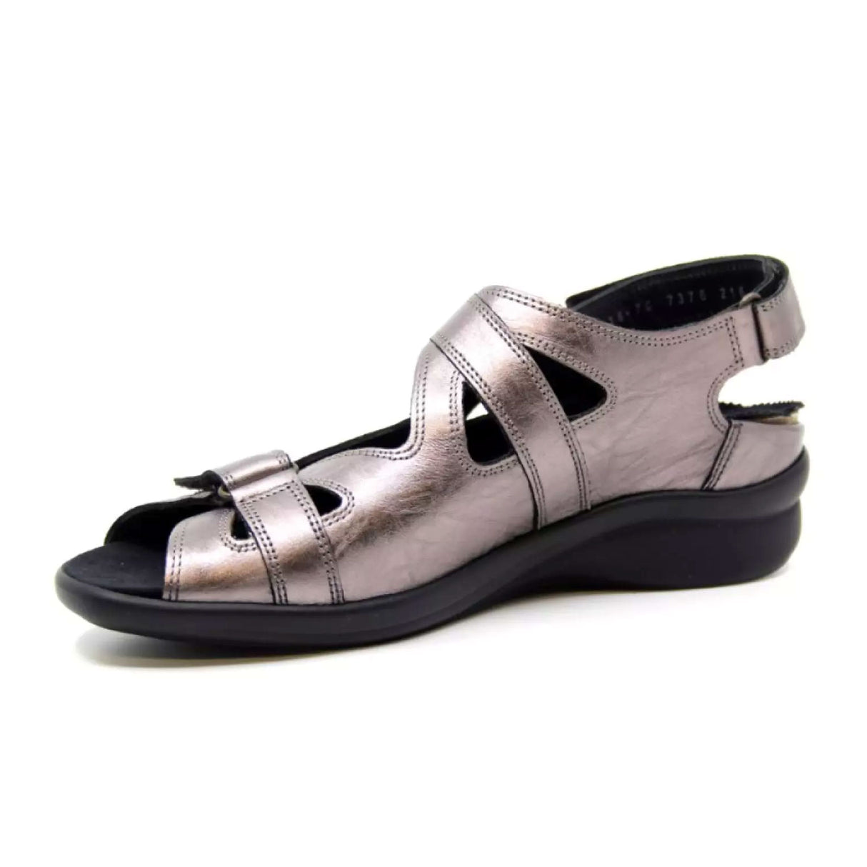 Durea Diana Backstrap Sandal (Women) - Pewter Metallic Sandal - Backstrap - The Heel Shoe Fitters