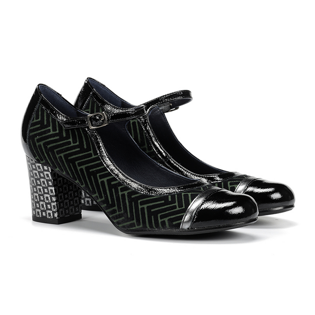 Dorking Rodin D8669 Mary Jane Heel (Women) - Lami Bosco/Anthracita