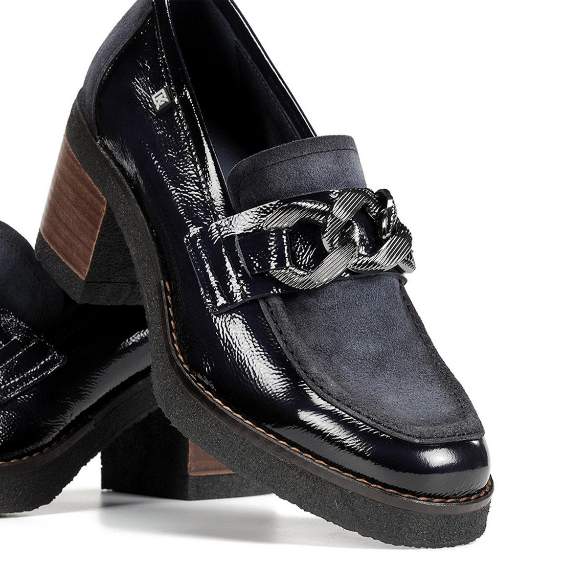 Dorking Oprah D9193 Heeled Loafer (Women) - Calf Marino/River