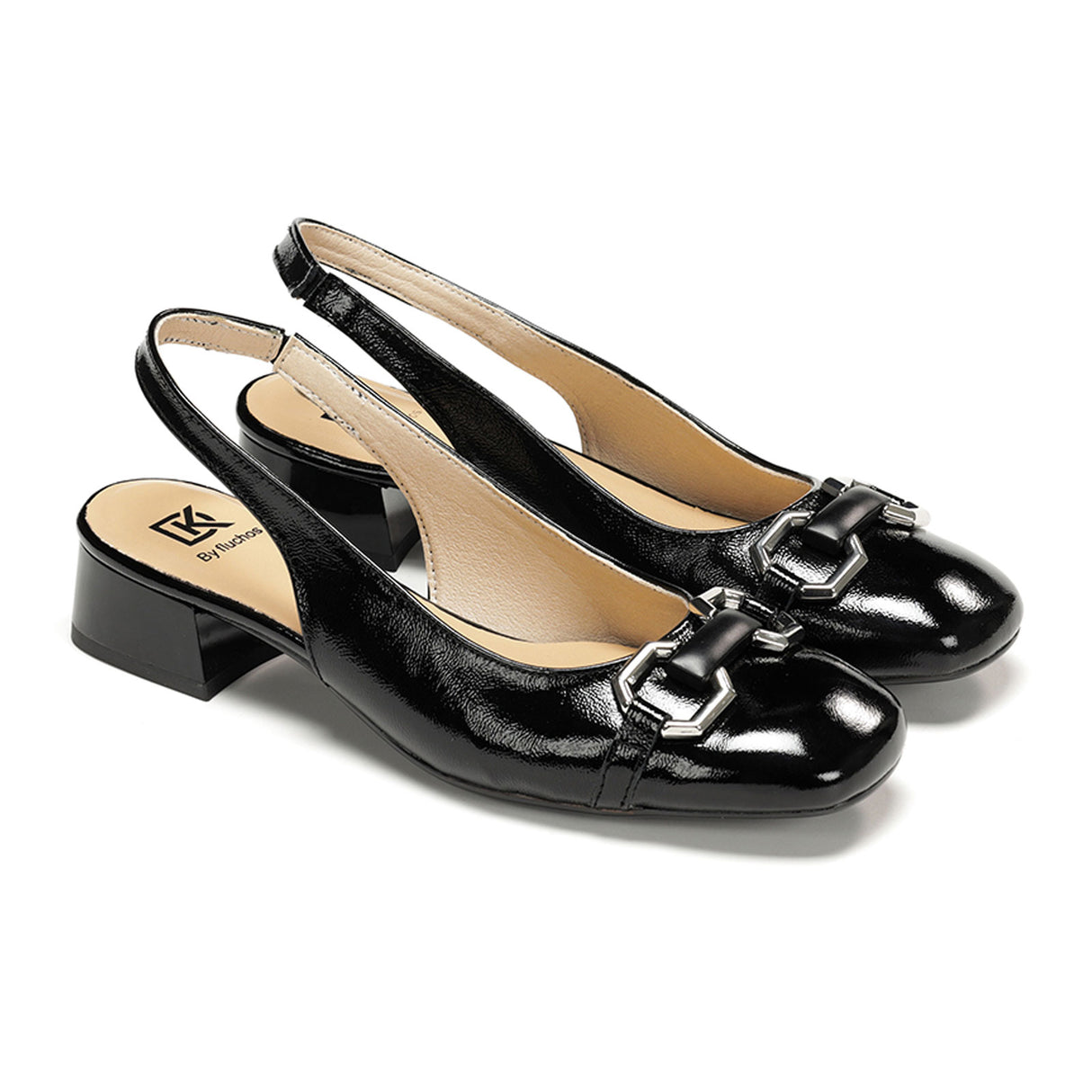Dorking Gia D9307 Slingback Heel (Women) - Negro Dress-Casual - Heels - The Heel Shoe Fitters