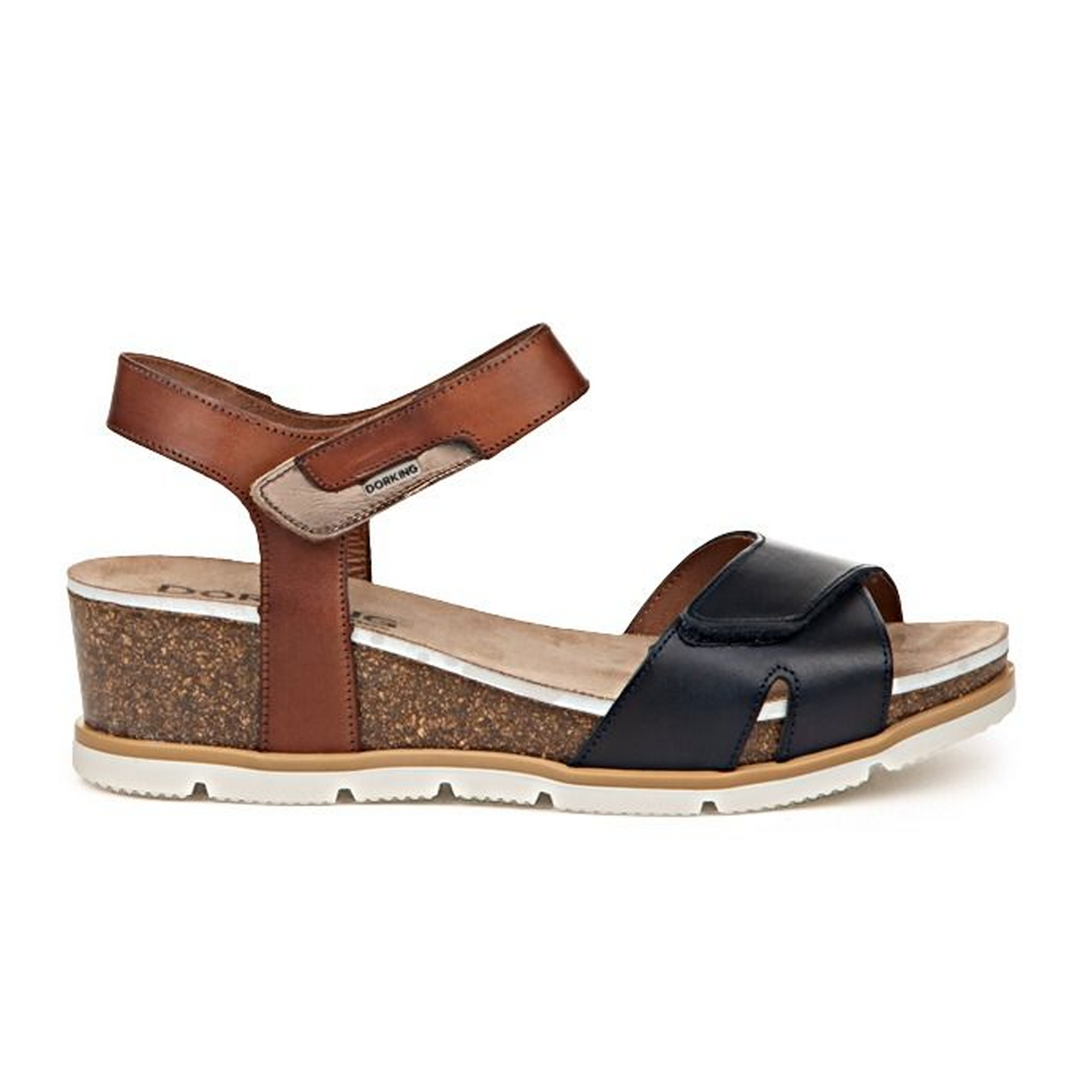 Dorking Gold D9512 Wedge Sandal (Women) Sandal - Heel/Wedge - The Heel Shoe Fitters