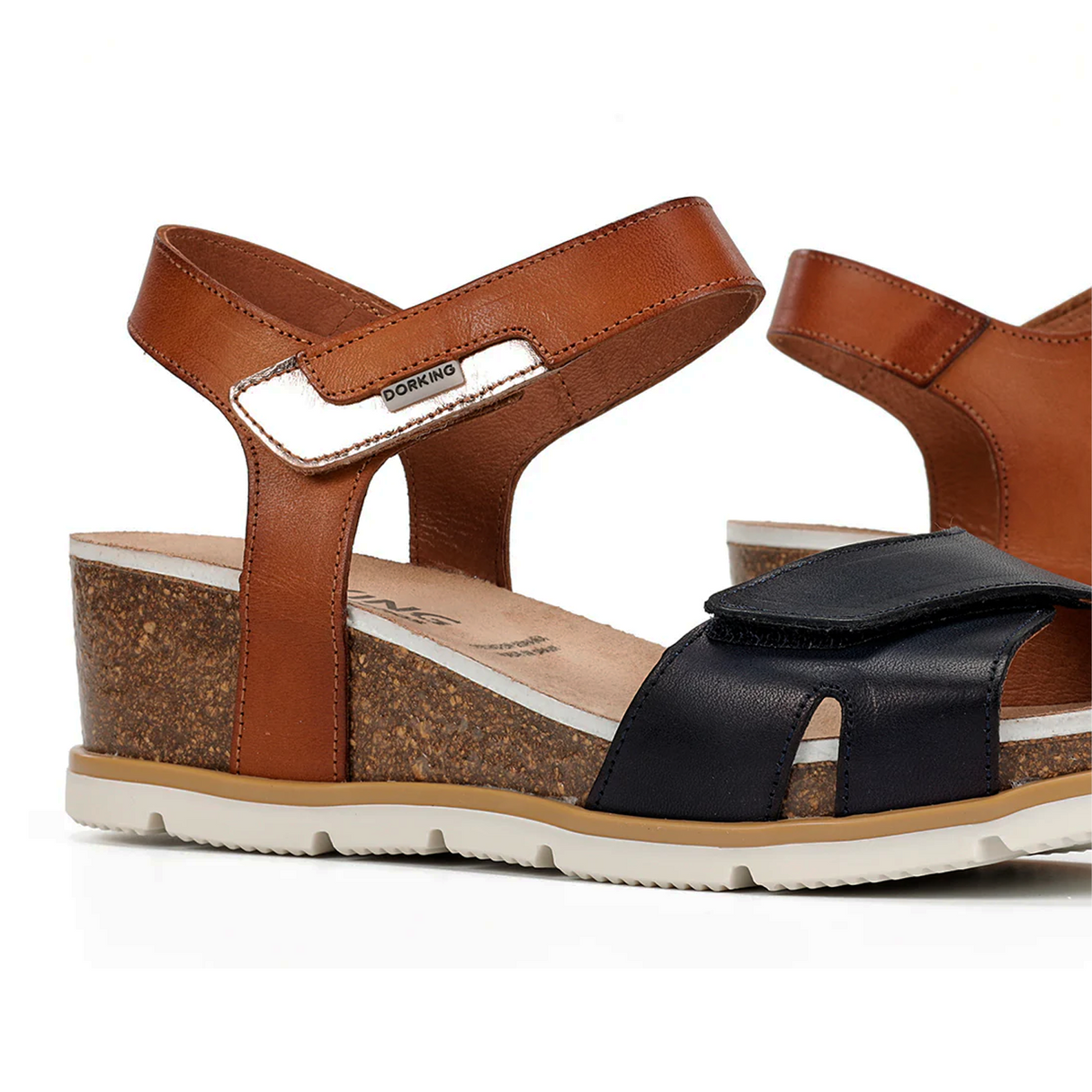 Dorking Gold D9512 Wedge Sandal (Women) Sandal - Heel/Wedge - The Heel Shoe Fitters