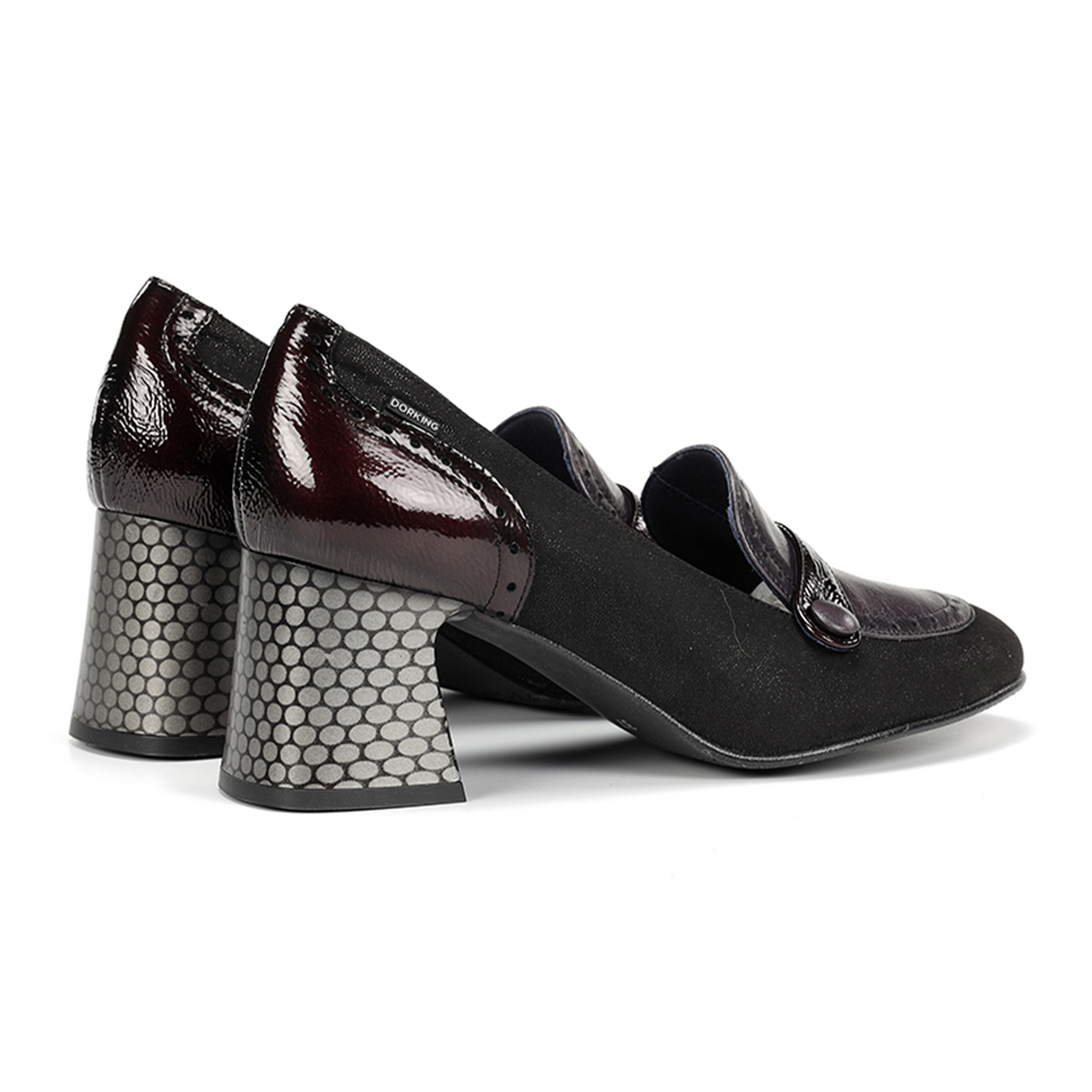 Dorking Dacy D9614 Heeled Loafer (Women) - Platini/Alias/Naplack Negro