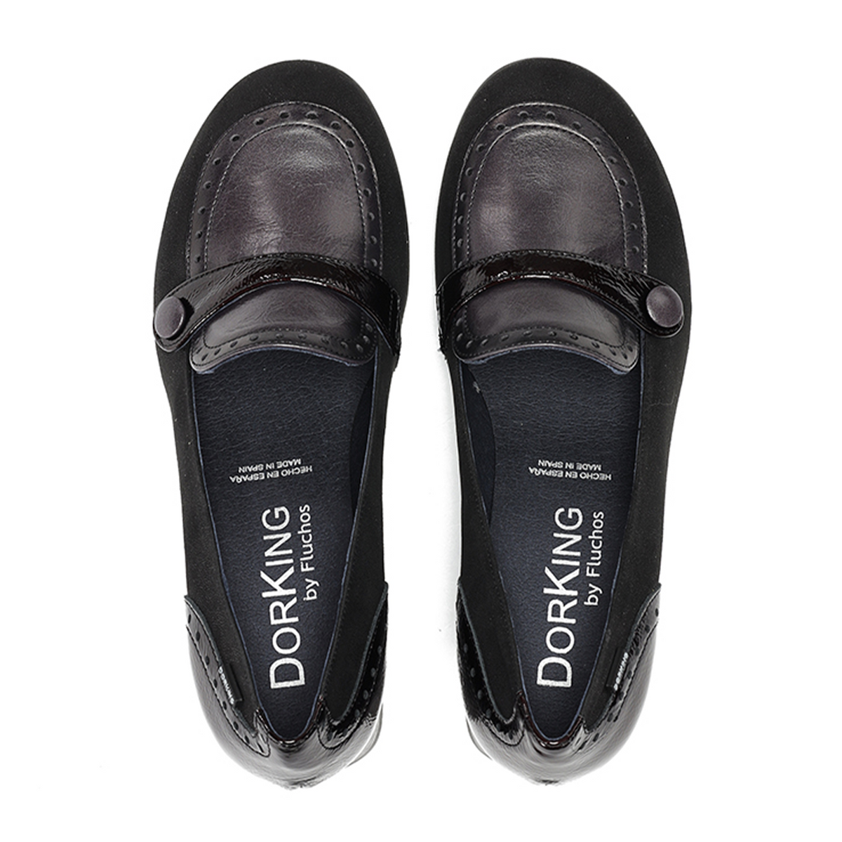Dorking Dacy D9614 Heeled Loafer (Women) - Platini/Alias/Naplack Negro