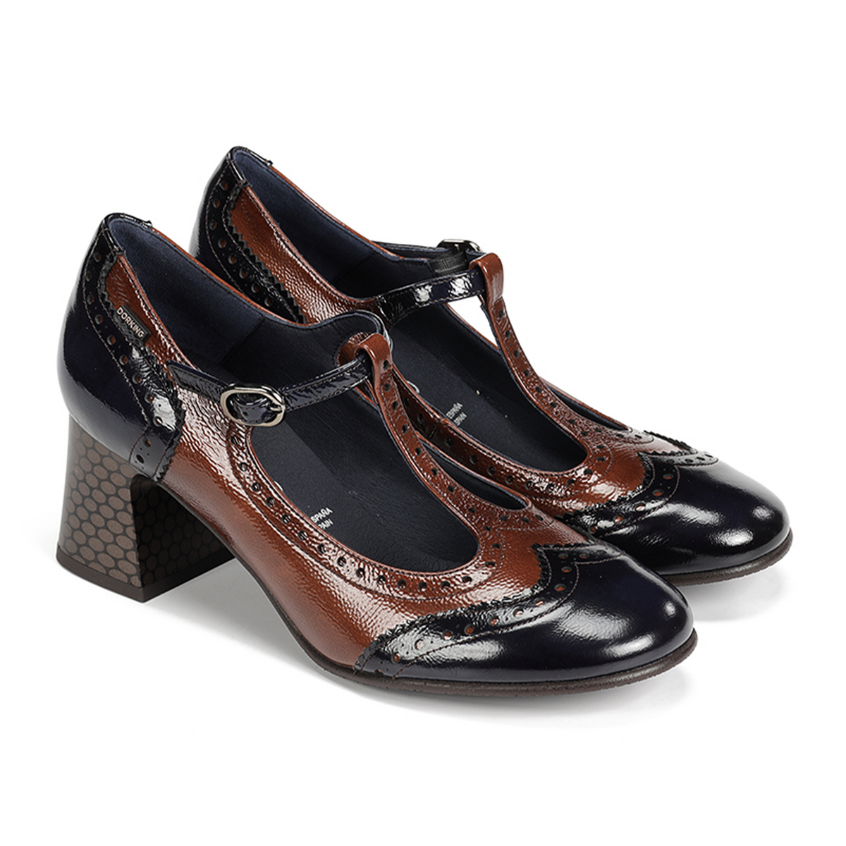 Dorking Dacy D9618 Mary Jane Heel (Women) - Naplack Marino/Cuero