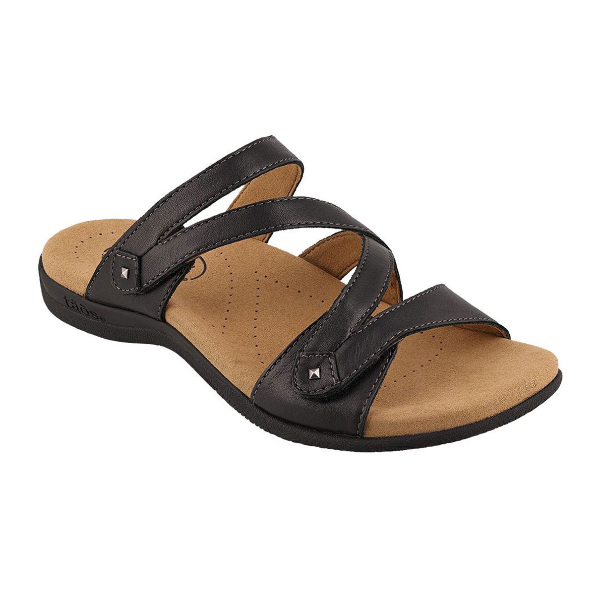 Taos Double U Slide Sandal (Women) - Black Sandal - Slide - The Heel Shoe Fitters