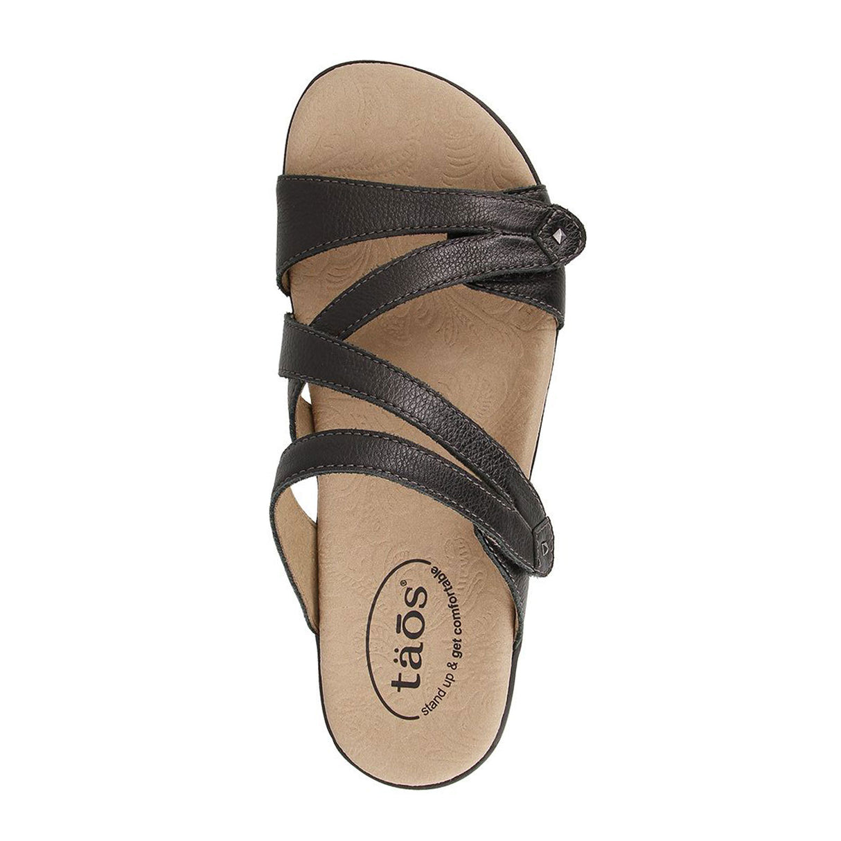 Taos Double U Slide Sandal (Women) - Black Sandal - Slide - The Heel Shoe Fitters
