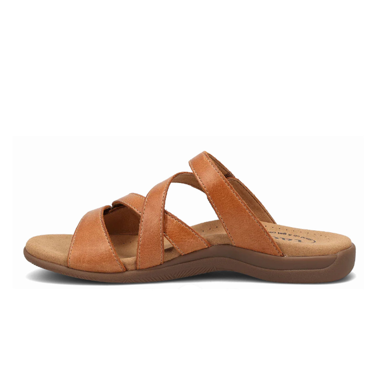 Taos Double U Slide Sandal (Women) - Caramel Sandal - Slide - The Heel Shoe Fitters