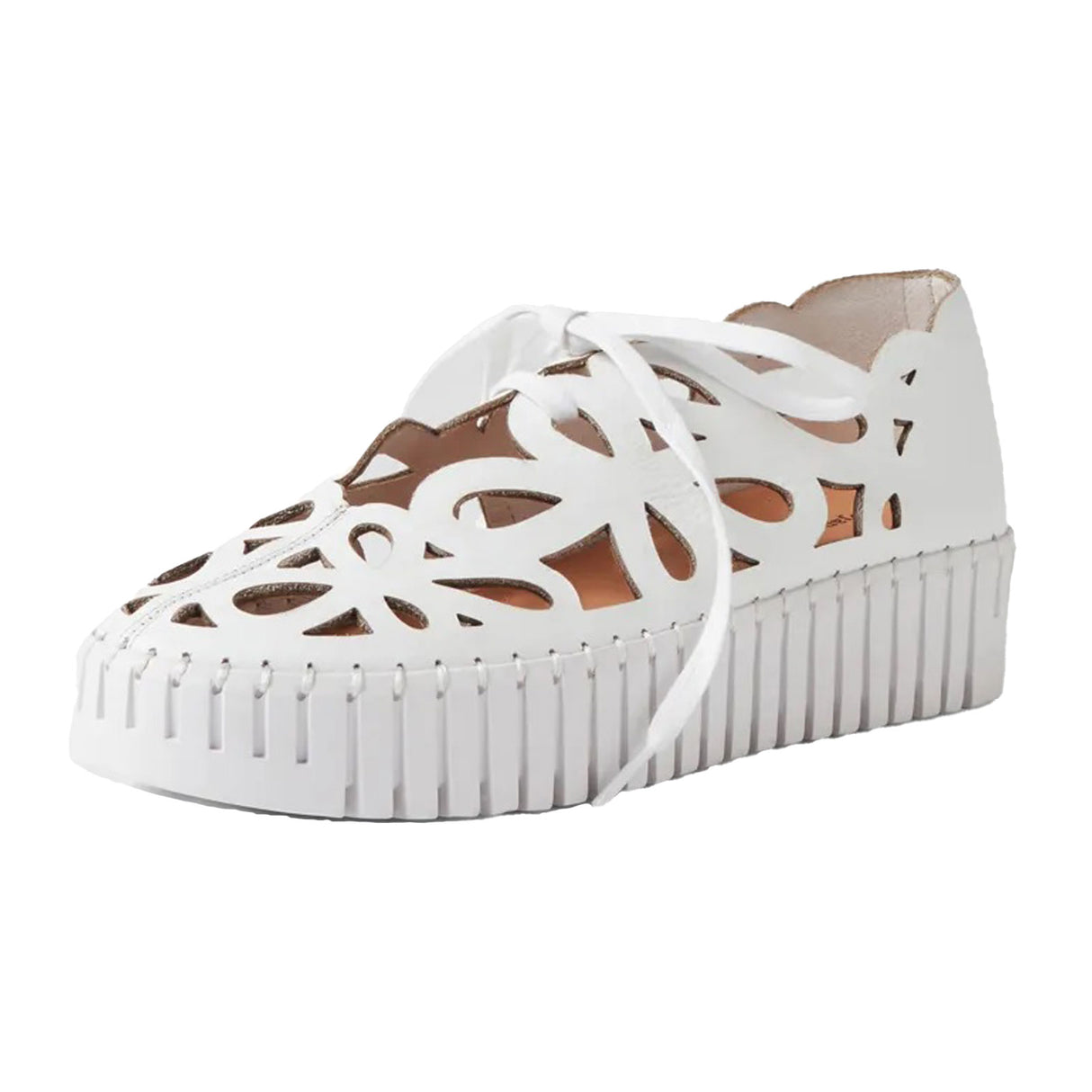 Django & Juliette Bello Sneaker (Women) - White Athletic - Casual - Lace Up - The Heel Shoe Fitters