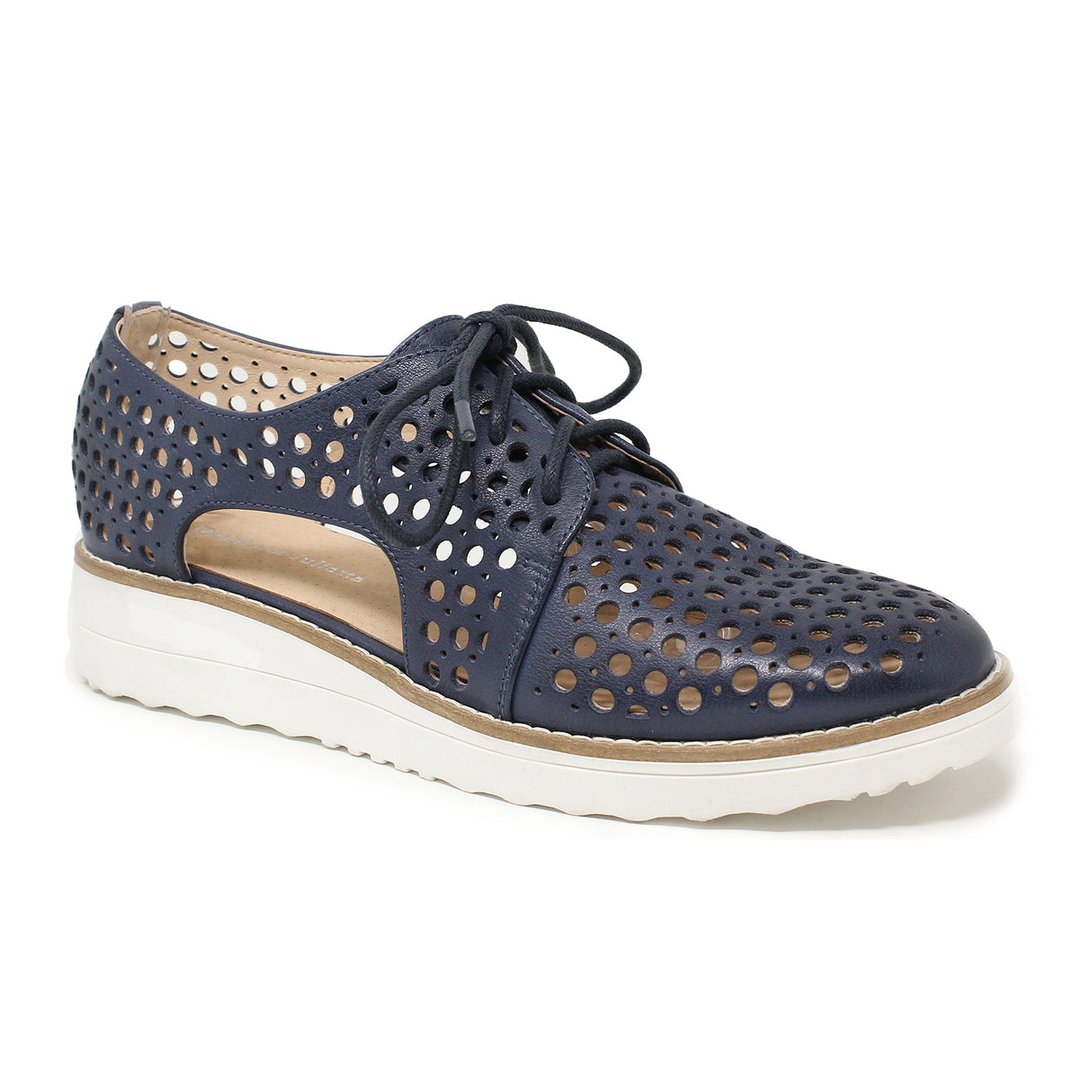 Django & Juliette On Stage Sneaker (Women) - Navy/White Athletic - Casual - Lace Up - The Heel Shoe Fitters