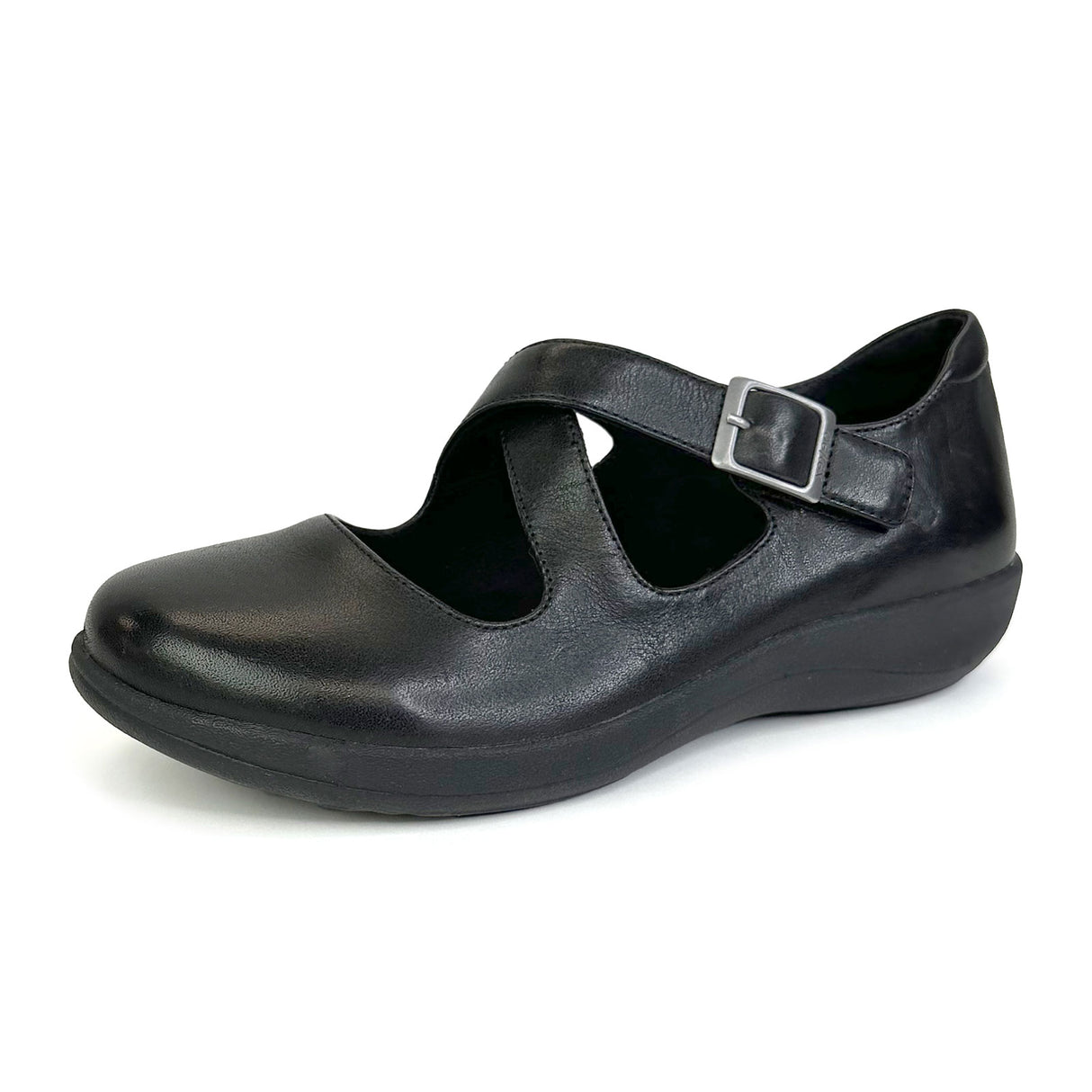Aetrex Paisley Slip On (Women) - Black Dress-Casual - Slip On - The Heel Shoe Fitters