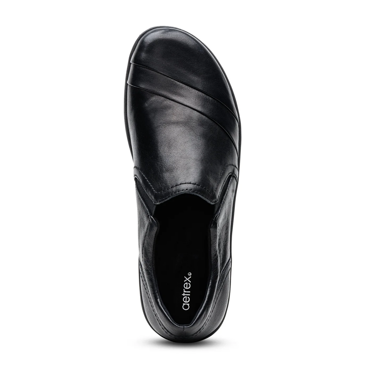 Aetrex Helena Slip On (Women) - Black Dress-Casual - Slip On - The Heel Shoe Fitters