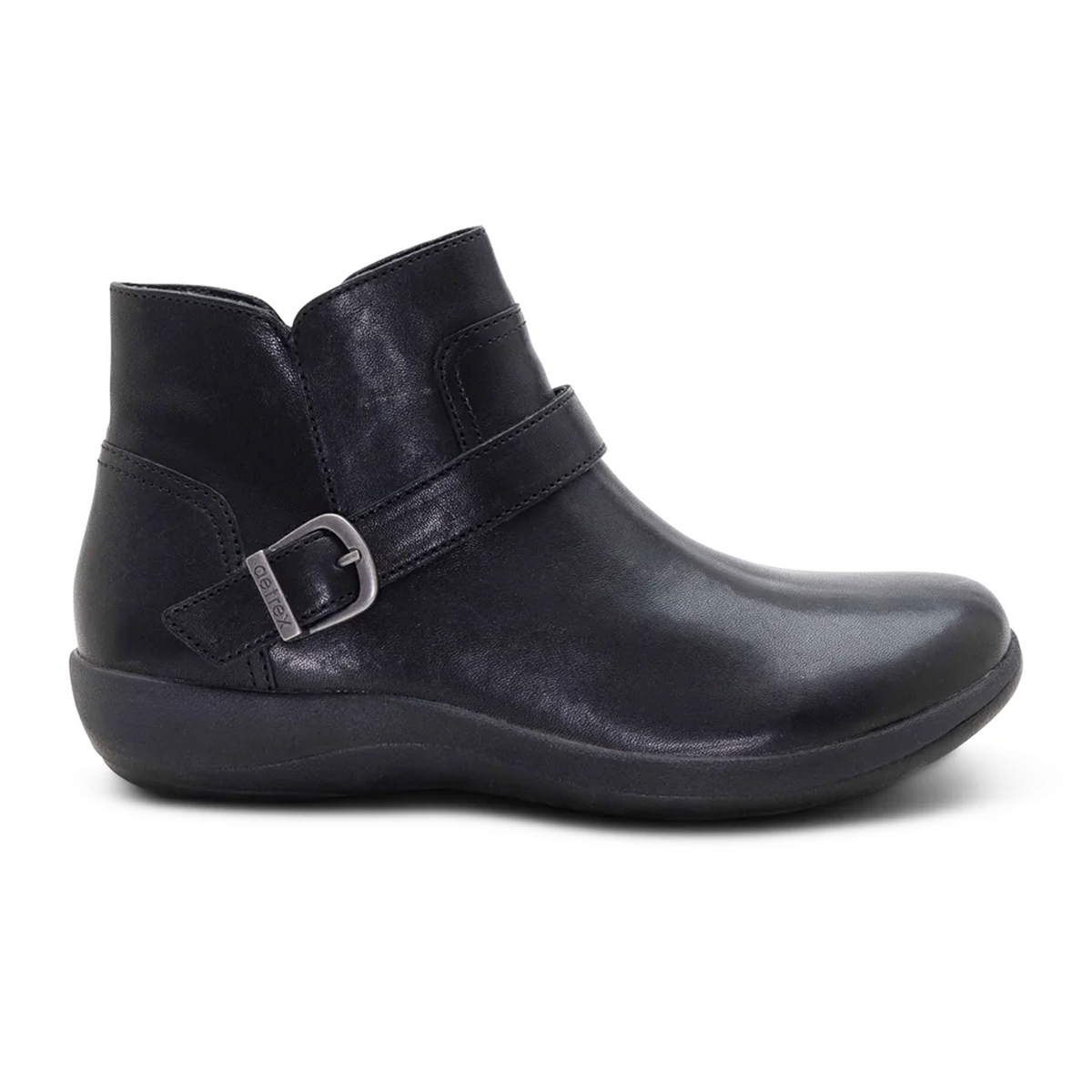 Aetrex Leah Boot (Women) - Black Boots - Casual - Low - The Heel Shoe Fitters