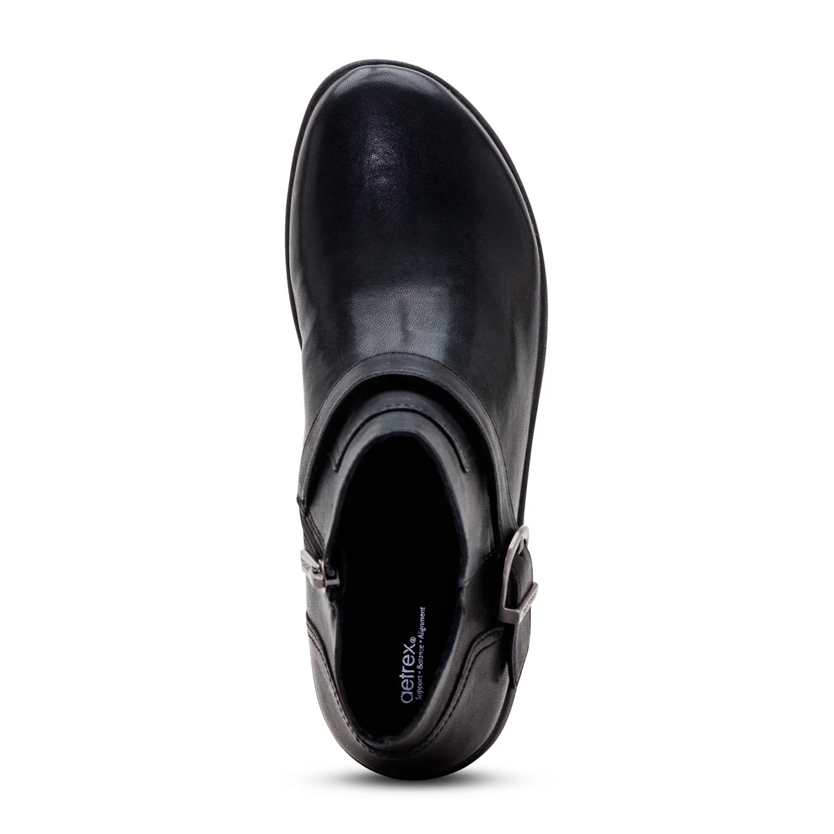 Aetrex Leah Boot (Women) - Black Boots - Casual - Low - The Heel Shoe Fitters