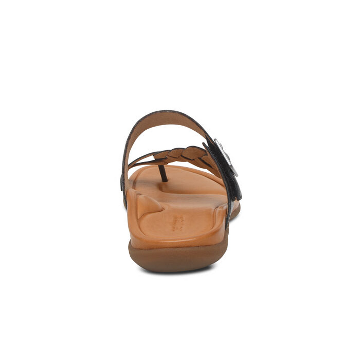 Aetrex Selena Sandal (Women) - Black Sandal - Thong - The Heel Shoe Fitters