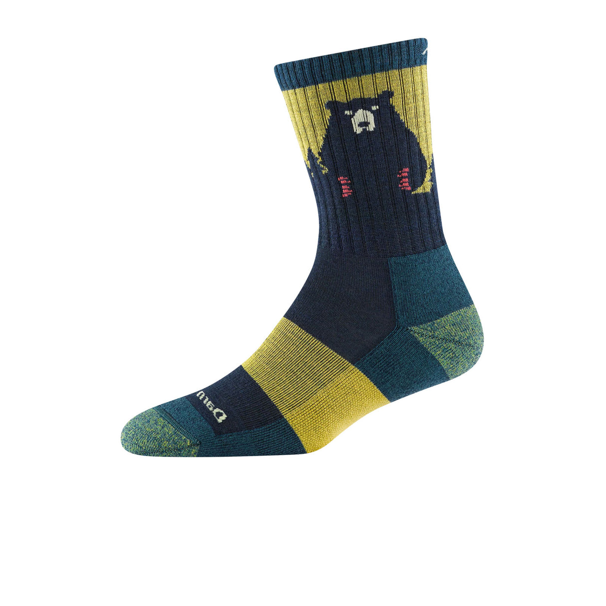 Darn Tough Bear Town Lightweight Micro Crew Sock with Cushion (Women) - Dark Teal Accessories - Socks - Performance - The Heel Shoe Fitters
