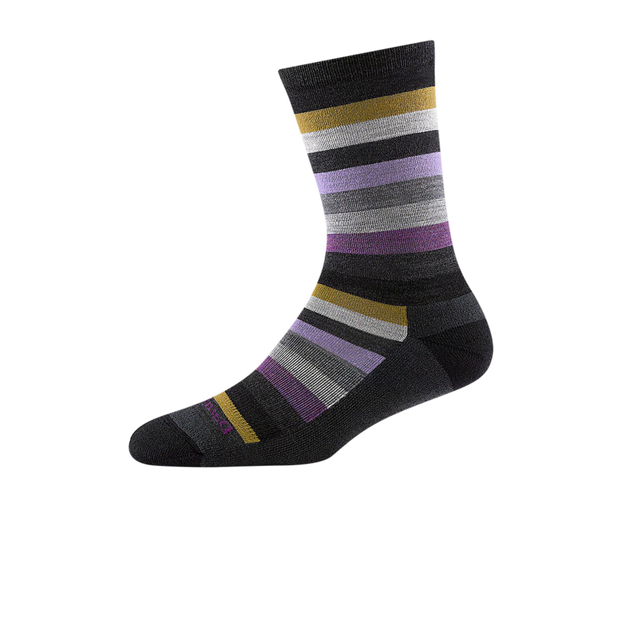 Darn Tough Mystic Stripe Lightweight Crew Sock with Cushion (Women) - Gray Accessories - Socks - Lifestyle - The Heel Shoe Fitters