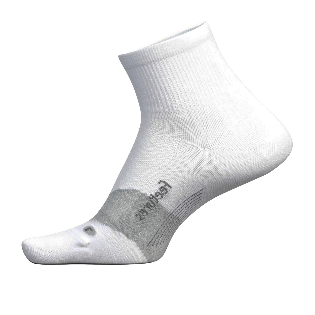 Feetures Elite Ultra Light Cushion Quarter Sock (Unisex) - White