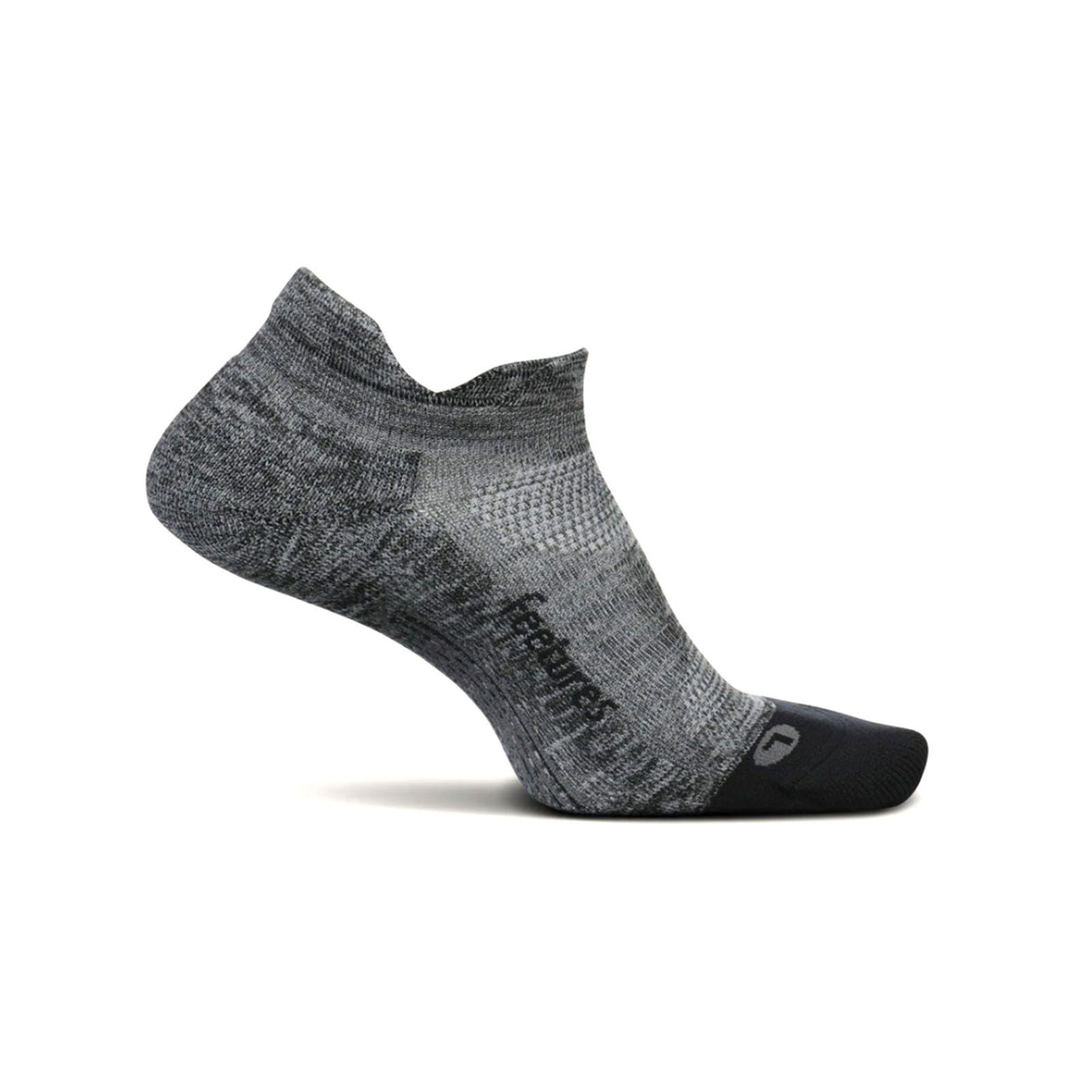 Feetures E50160 Elite Light Cushion No Show Tab Sock (Unisex) - Gray Accessories - Socks - Lifestyle - The Heel Shoe Fitters
