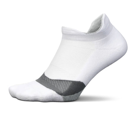 Feetures Elite Light Cushion No Show Tab Sock (Unisex) - White