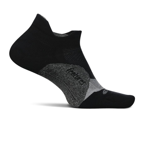 Feetures Elite Light Cushion No Show Tab Sock (Unisex) - Black Accessories - Socks - Performance - The Heel Shoe Fitters