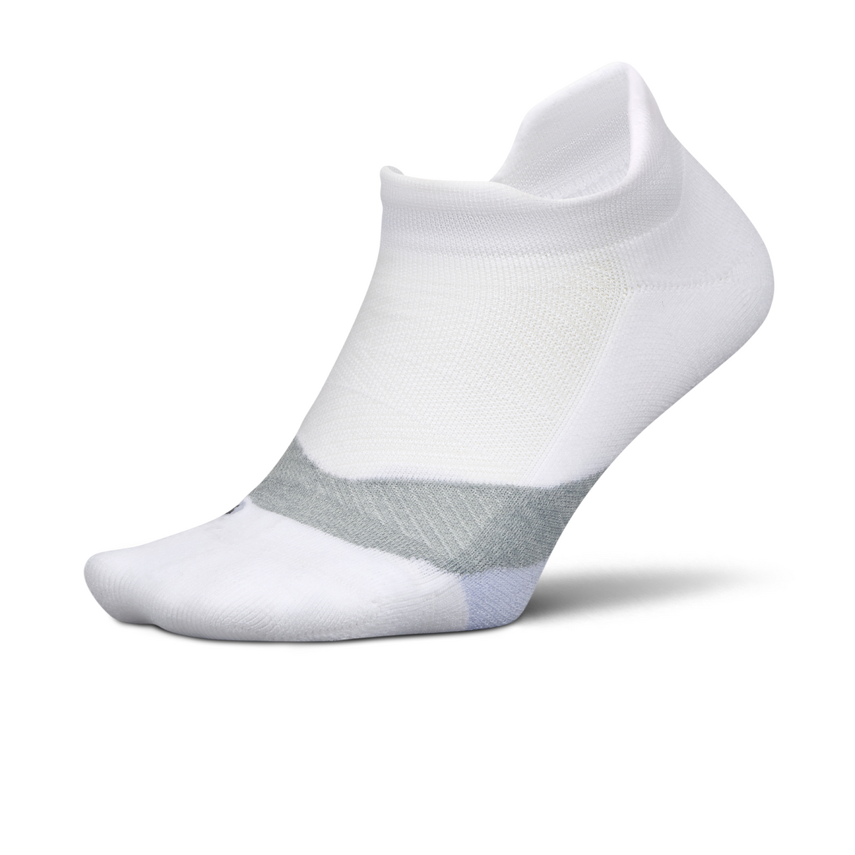 Feetures Elite Light Cushion No Show Tab Sock (Unisex) - White Liatech Accessories - Socks - Performance - The Heel Shoe Fitters