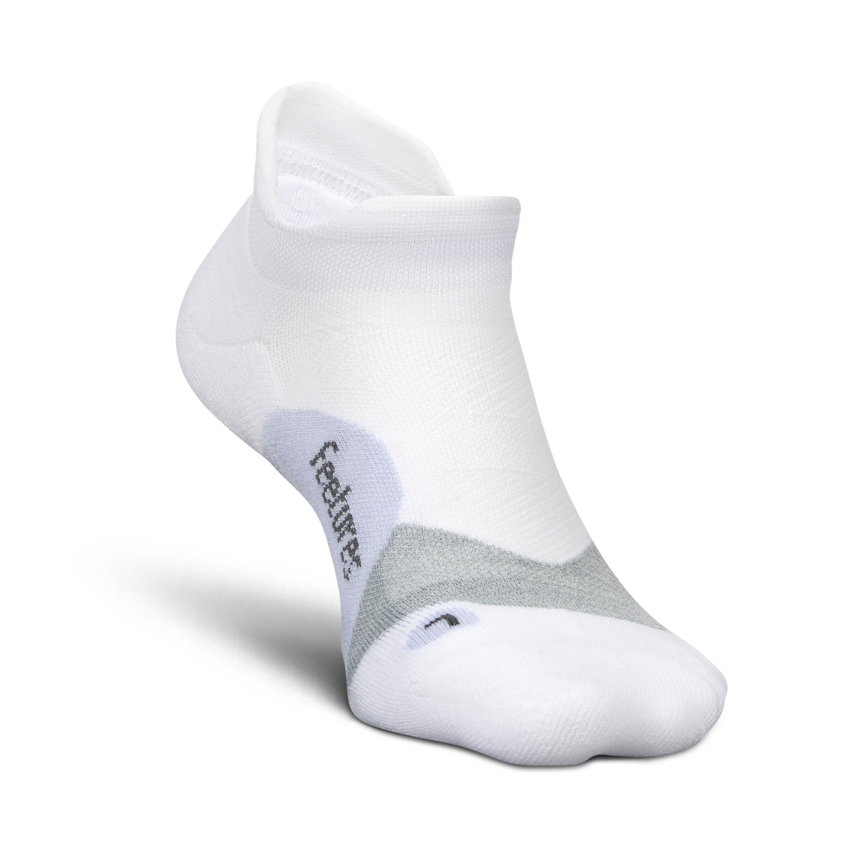 Feetures Elite Light Cushion No Show Tab Sock (Unisex) - White Liatech Accessories - Socks - Performance - The Heel Shoe Fitters