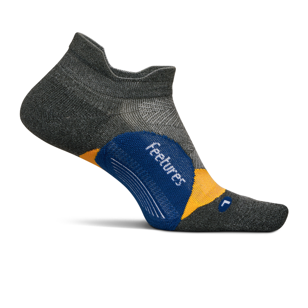 Feetures Elite Light Cushion No Show Tab Sock (Unisex) - Iron Seal Accessories - Socks - Performance - The Heel Shoe Fitters