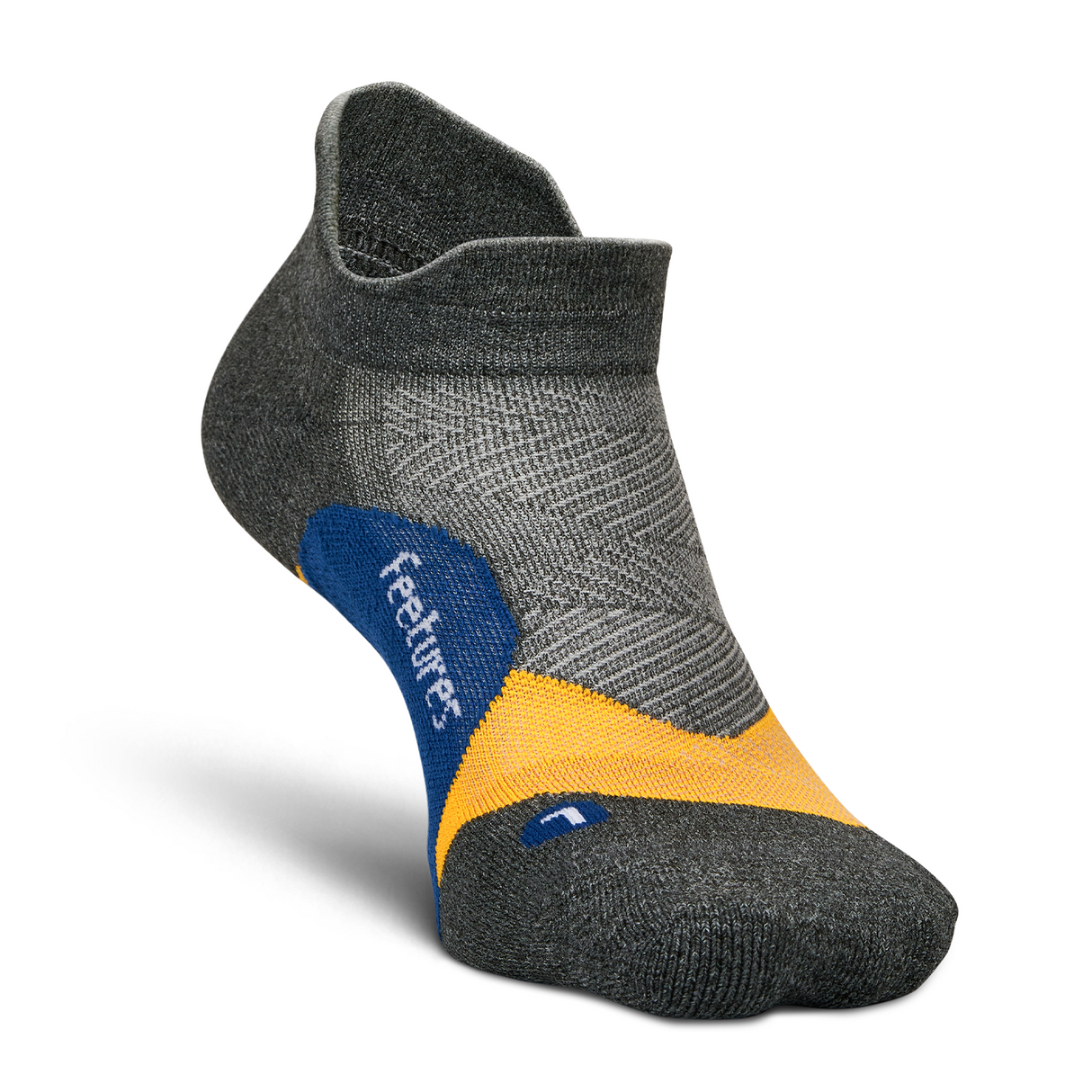 Feetures Elite Light Cushion No Show Tab Sock (Unisex) - Iron Seal Accessories - Socks - Performance - The Heel Shoe Fitters