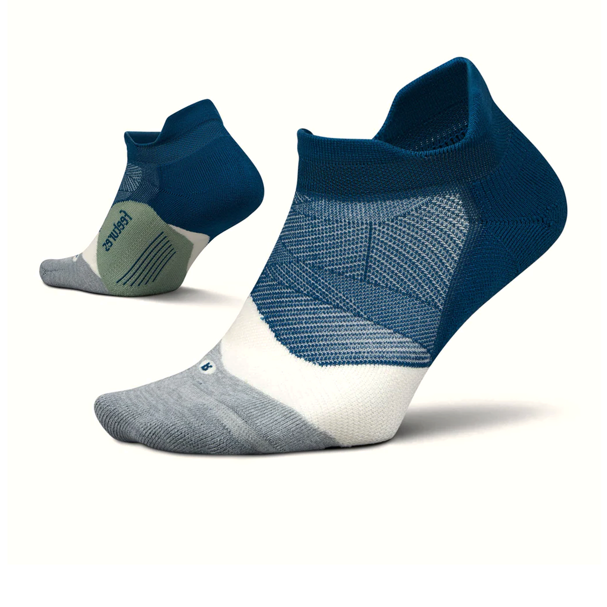 Feetures Elite Light Cushion No Show Tab Sock (Unisex) - Midnight Woods Accessories - Socks - Performance - The Heel Shoe Fitters