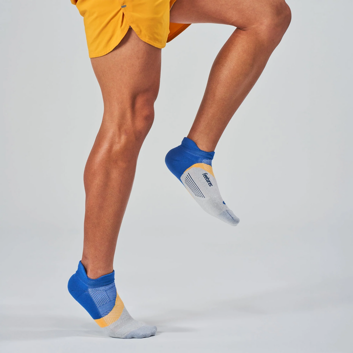 Feetures Elite Light Cushion No Show Tab Sock (Unisex) - Rally Blue Accessories - Socks - Performance - The Heel Shoe Fitters