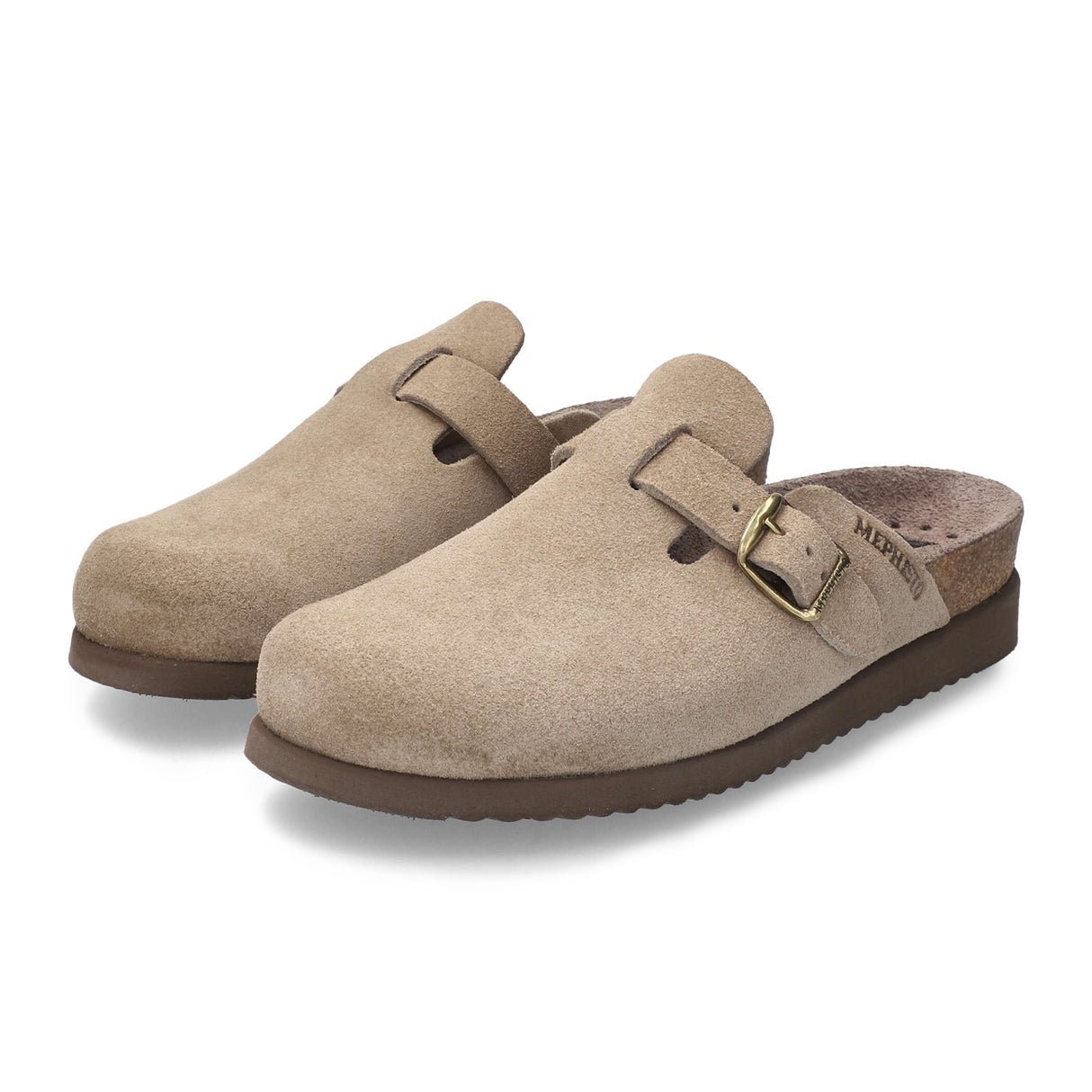 Mephisto Halina Clog (Women) - Warm Grey Suede Dress-Casual - Clogs & Mules - The Heel Shoe Fitters