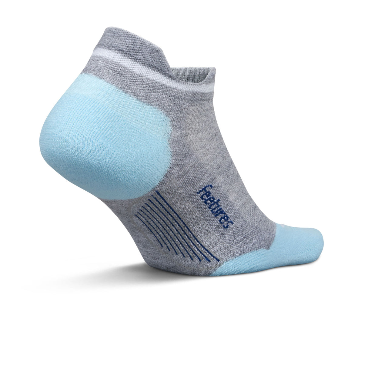 Feetures Elite Max Cushion No Show Tab Sock (Unisex) - Gray Sky Accessories - Socks - Performance - The Heel Shoe Fitters