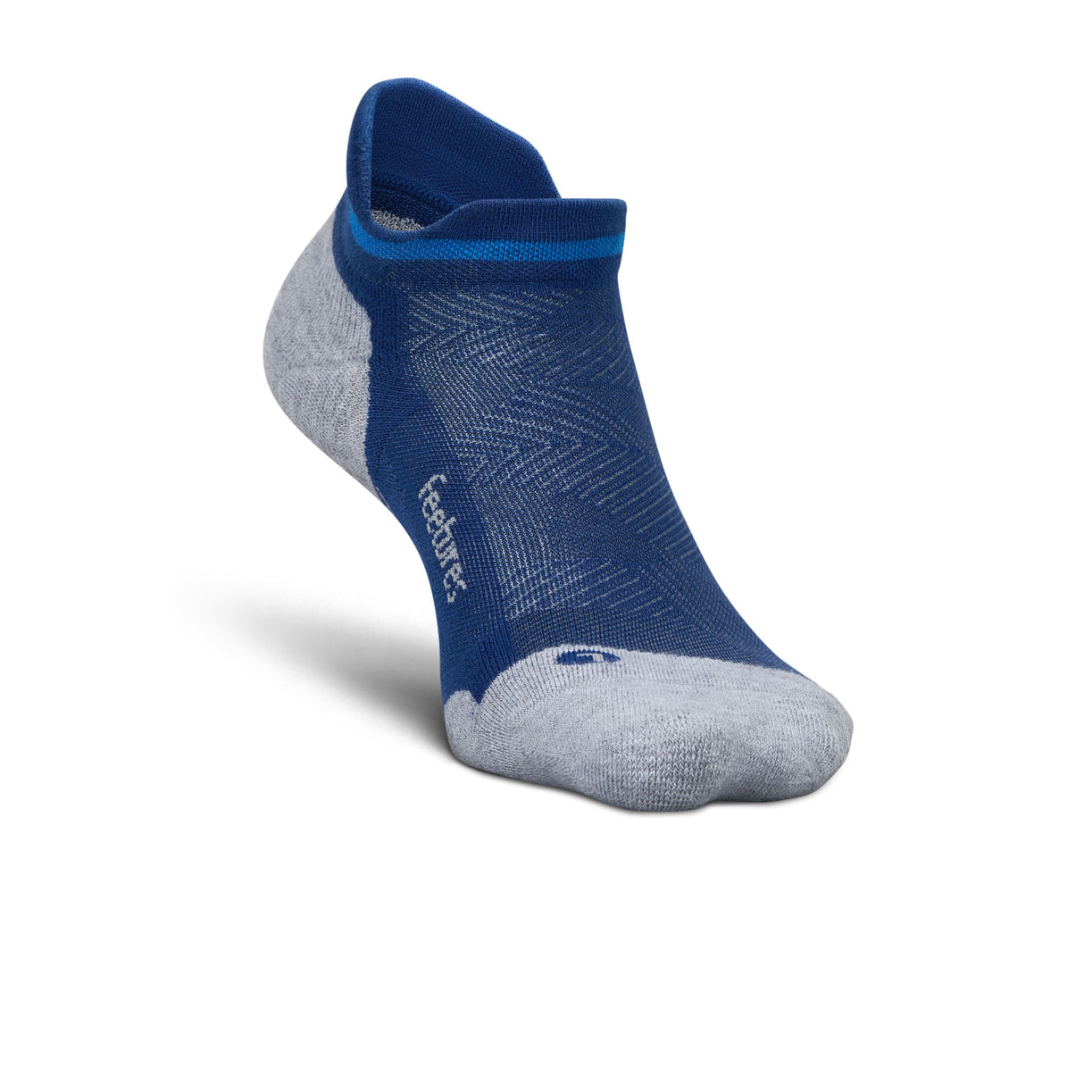 Feetures Elite Max Cushion No Show Tab Sock (Unisex) - Navy Mist Accessories - Socks - Performance - The Heel Shoe Fitters