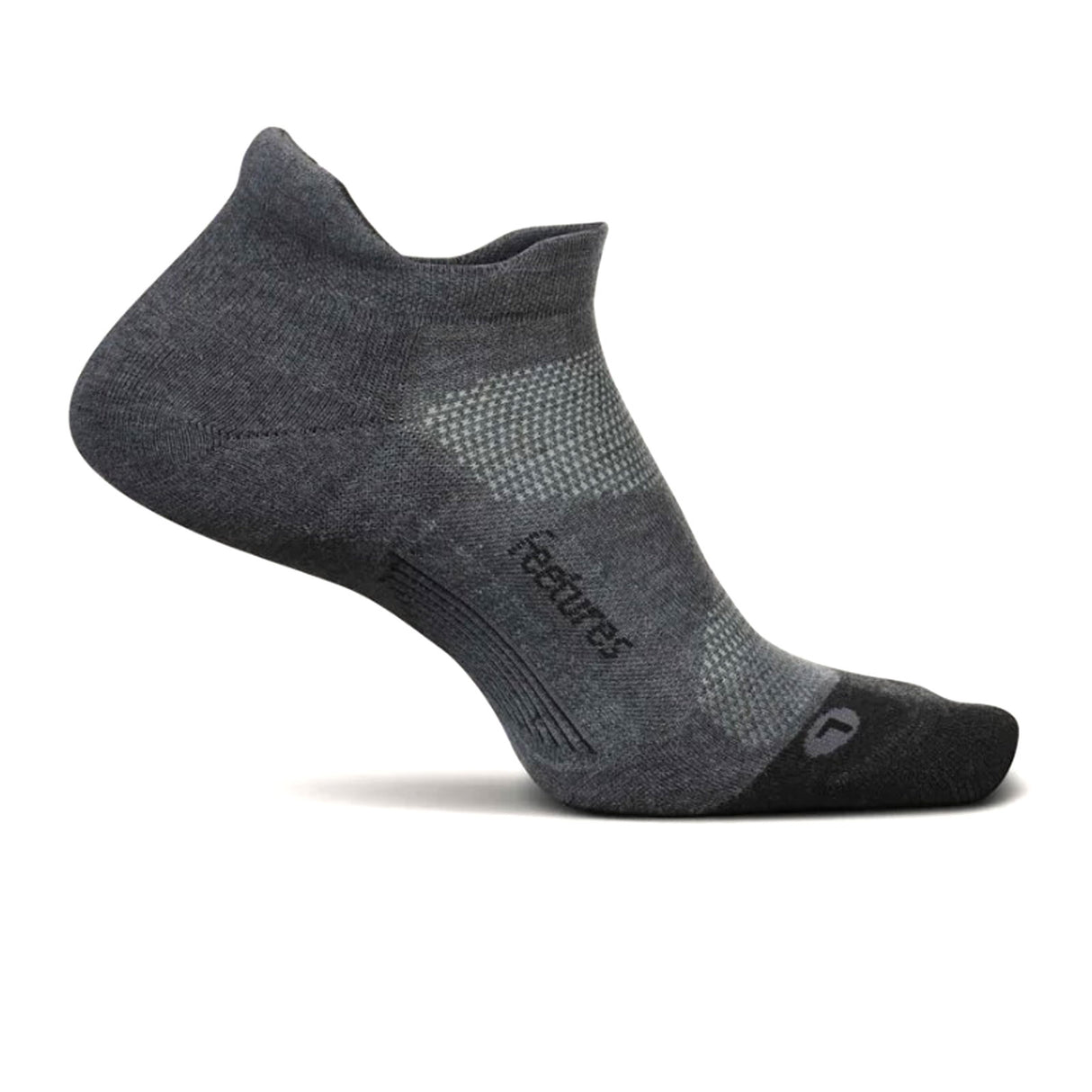 Feetures EC50160 Elite Max Cushion No Show Tab Sock (Unisex) - Gray Accessories - Socks - Performance - The Heel Shoe Fitters
