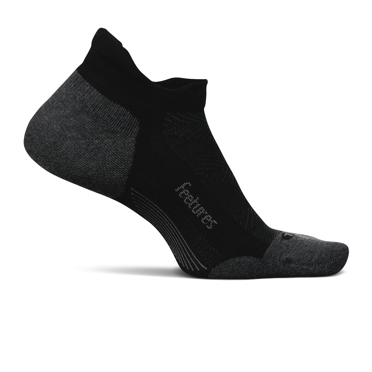 Feetures EC504159 Elite Max Cushion No Show Tab Sock (Unisex) - Black Accessories - Socks - Performance - The Heel Shoe Fitters