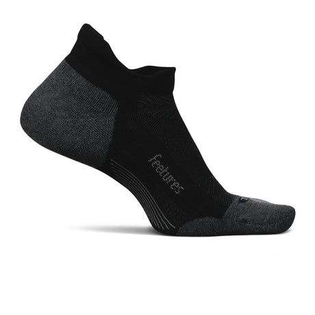 Feetures Elite Max Cushion No Show Tab Sock (Unisex) - Black Accessories - Socks - Performance - The Heel Shoe Fitters