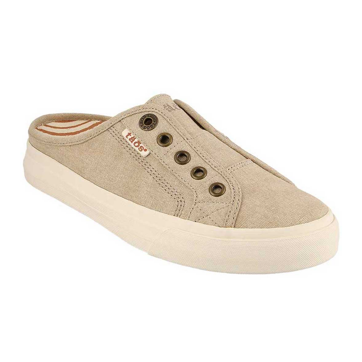 Taos EZ Soul Slip On Sneaker (Women) - Oat Washed Canvas Dress-Casual - Slip On - The Heel Shoe Fitters